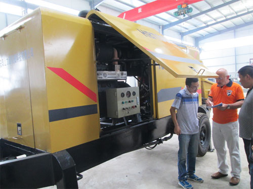 外商考察混凝土泵，成功訂購(gòu)！